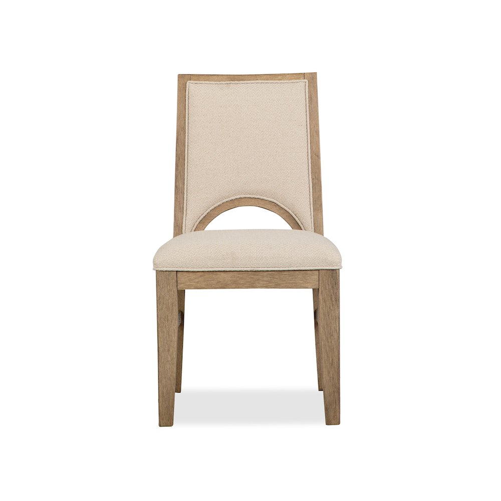 Tristan Swiss Coffee Upholstered Side Chair Two Pack