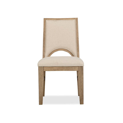 Tristan Swiss Coffee Upholstered Side Chair Two Pack