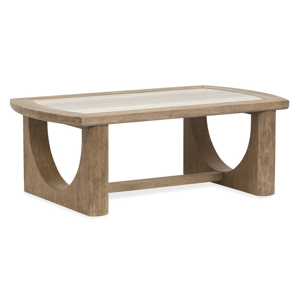 Bradford Riverbed Beige Rectangular Cocktail Table