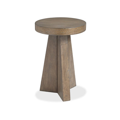 Lansbury Antique Wheat Round Accent End Table