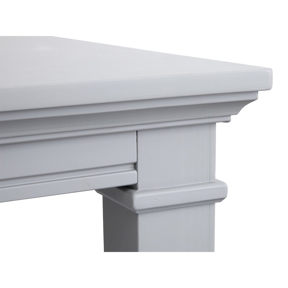 Charleston Harbor Gray Grey Extendable Rectangular Dining Table