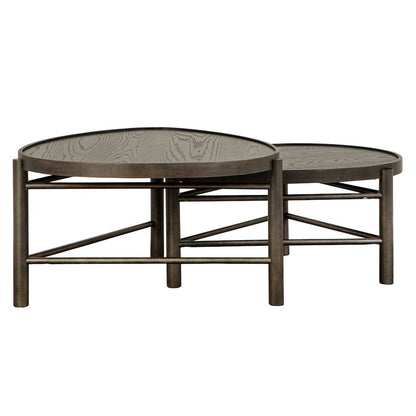 Hadleigh Black Coffee Bean Shaped Nesting Cocktail Table
