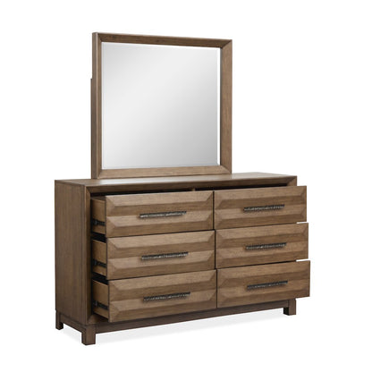 Callisto Bourbon Brown Double Drawer Dresser