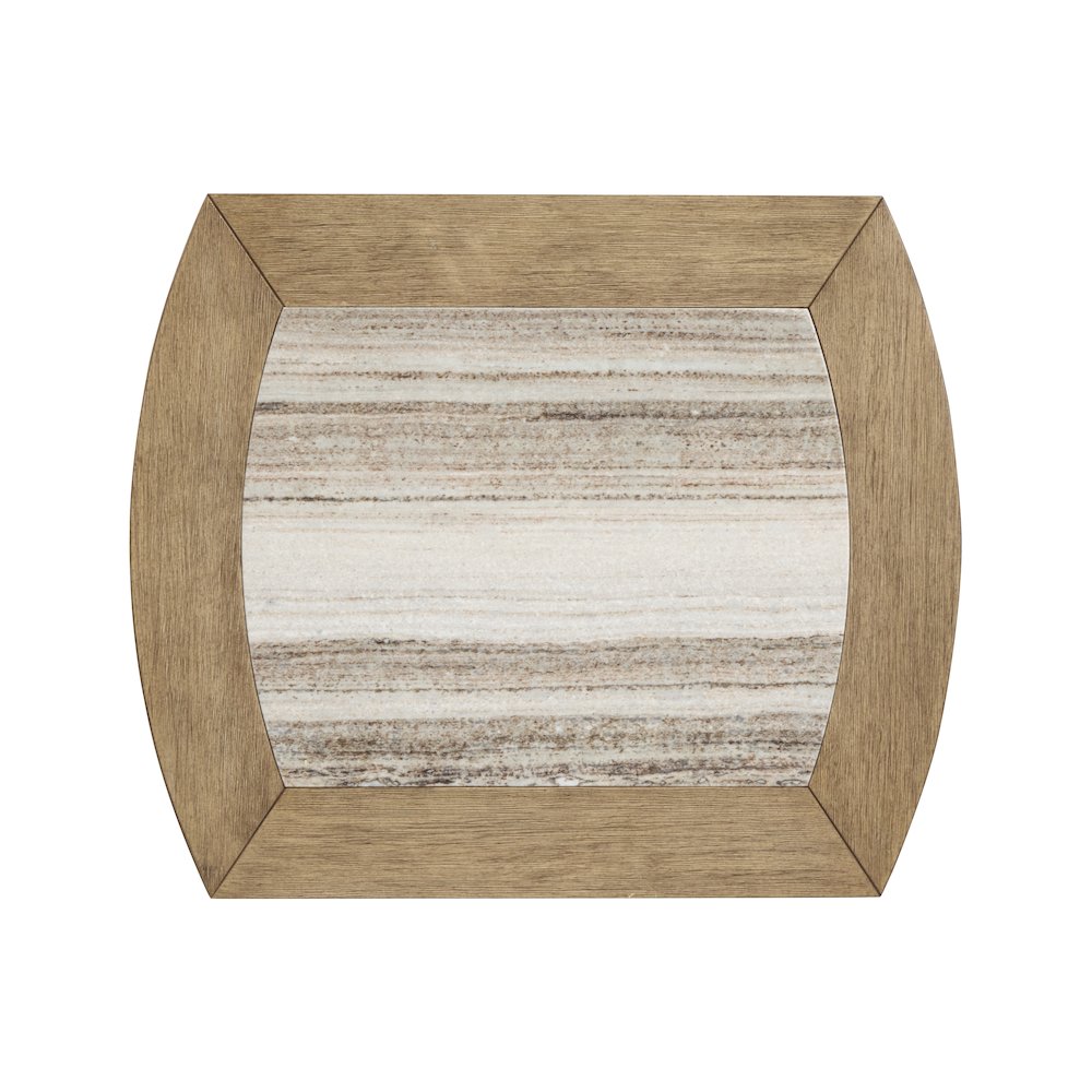 Bradford Riverbed Beige Rectangular End Table