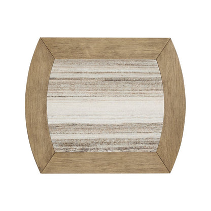 Bradford Riverbed Beige Rectangular End Table