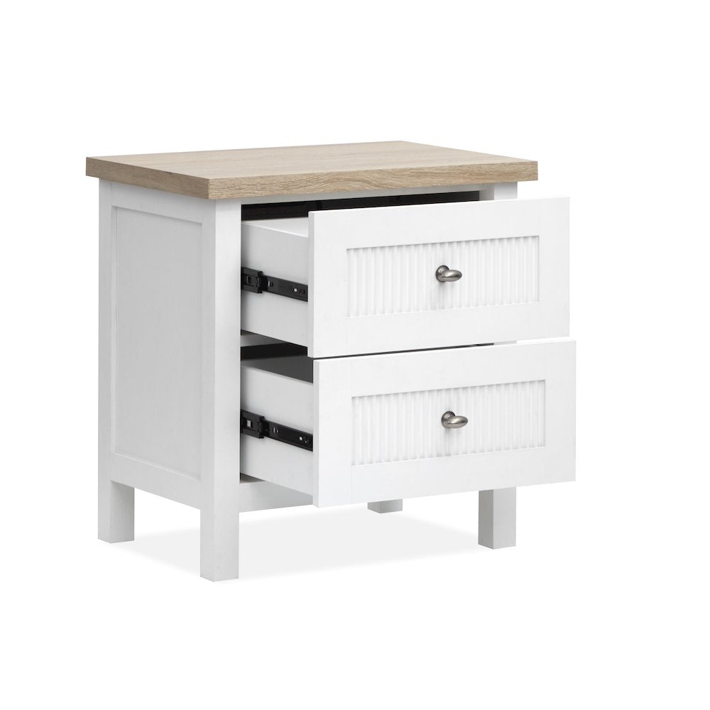 Windmill Harbour White Whisp And Sand Drawer Nightstand