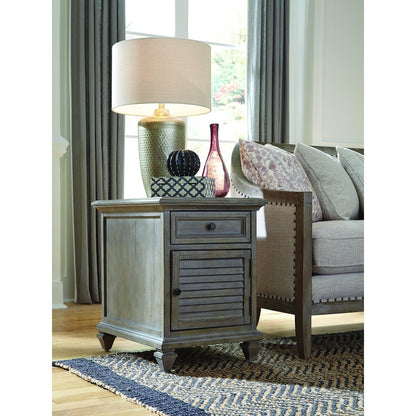 Lancaster Dovetail Grey Chairside End Table
