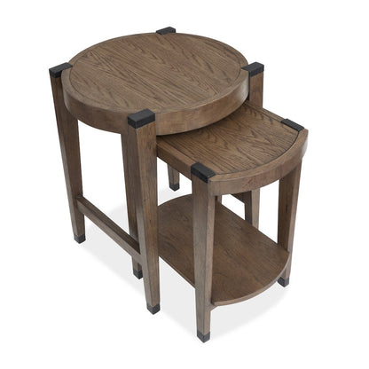 Kaysen Wallaby And Matte Black Nesting End Table