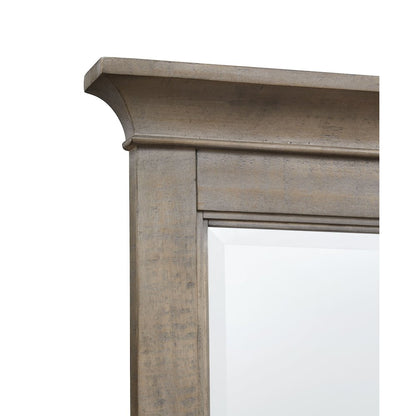 Paxton Place Dovetail Grey Landscape Mirror
