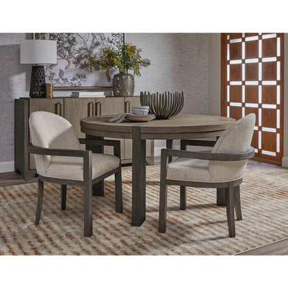 Pulaski Anderson Park Moose Trail And Frontier Brown Round Dining Table
