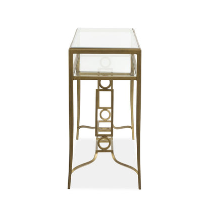 Lorena Burnished Brass Rectangular Cocktail Table