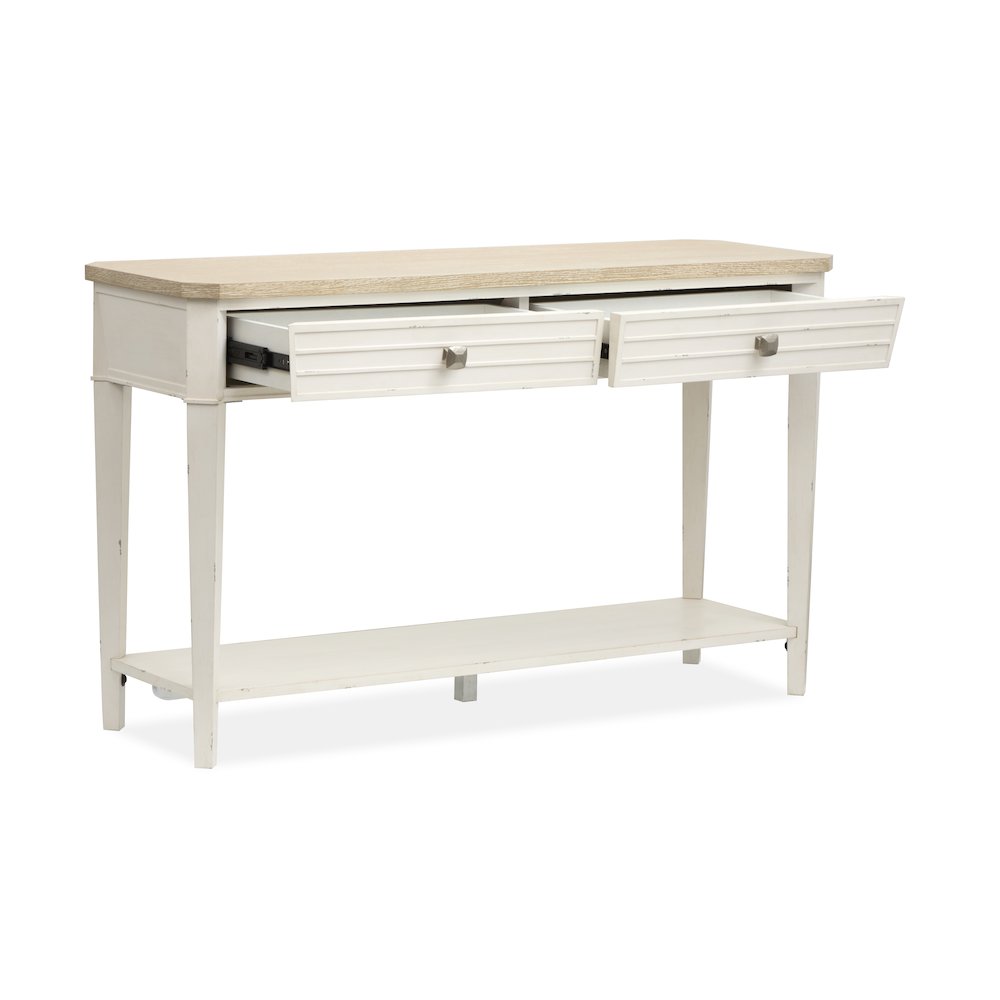 Echo Isles Sea Pearl And Driftwood Rectangular Sofa Table