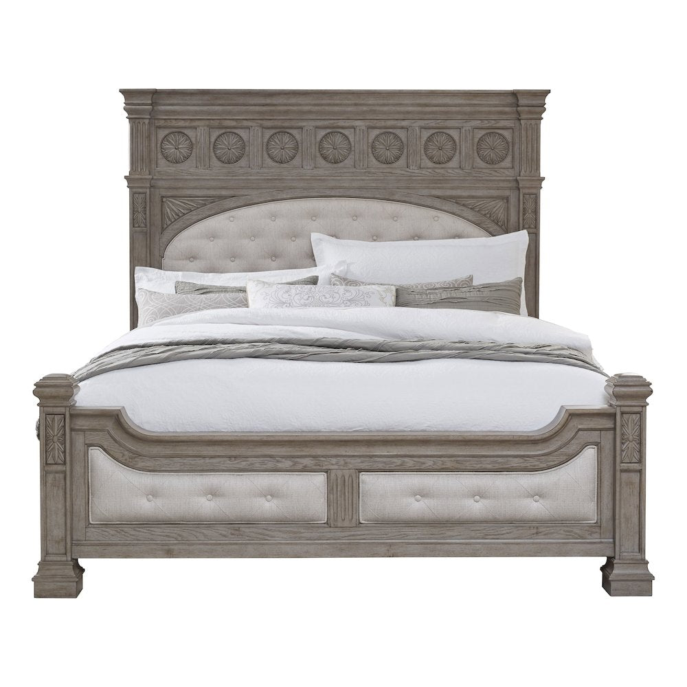 Pulaski Kingsbury French Gray Queen Panel Bed