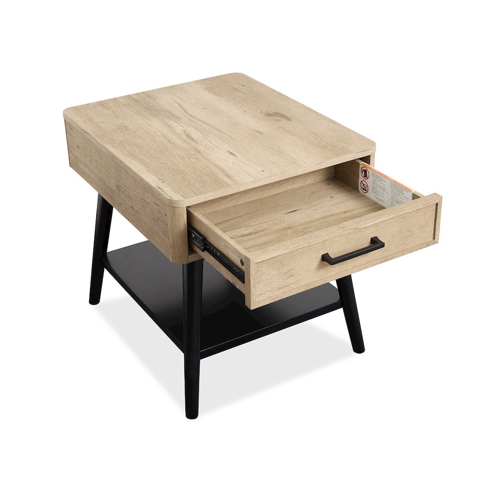 Fletcher Driftwood Rectangular End Table