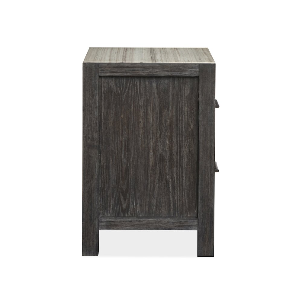 Plum Creek Ravenwood Black Drawer Nightstand