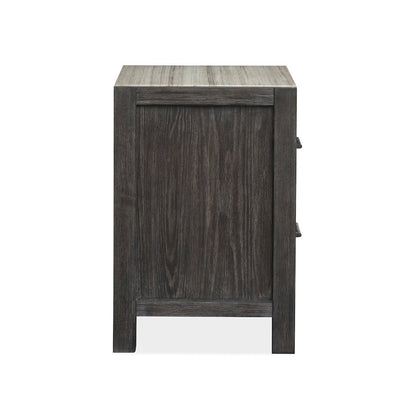 Plum Creek Ravenwood Black Drawer Nightstand