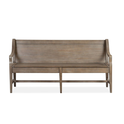 Paxton Place Dovetail Grey Bench
