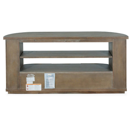 Bosley Lt. Brown Porpoise Demilune Console