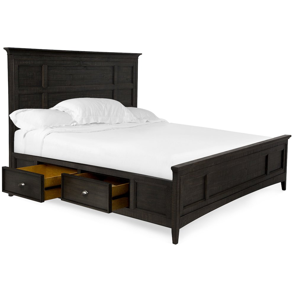 Westley Falls Graphite Queen Panel Storage Bed