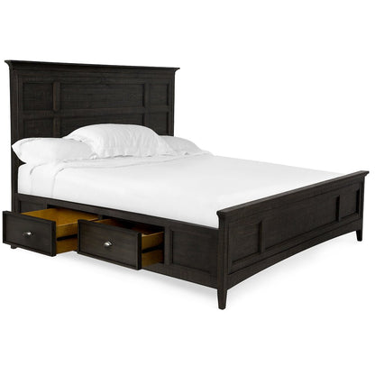 Westley Falls Graphite Queen Panel Storage Bed