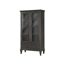 Sutton Place Weathered Charcoal Door Bookcase