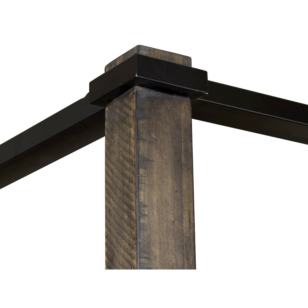 Abington Weathered Charcoal Queen Poster Bed