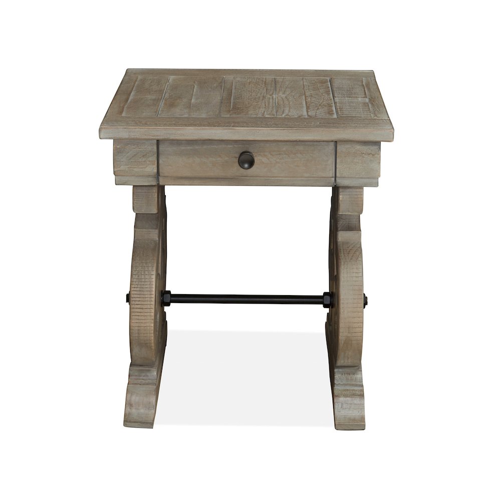 Tinley Park Dove Tail Grey Rectangular End Table