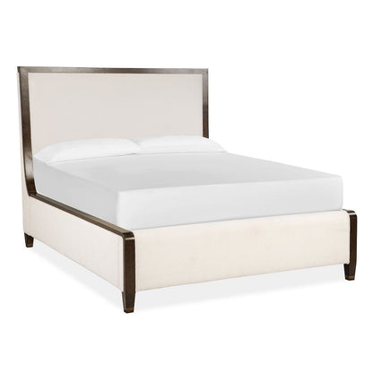 Rowan Espresso Queen Upholstered Panel Bed