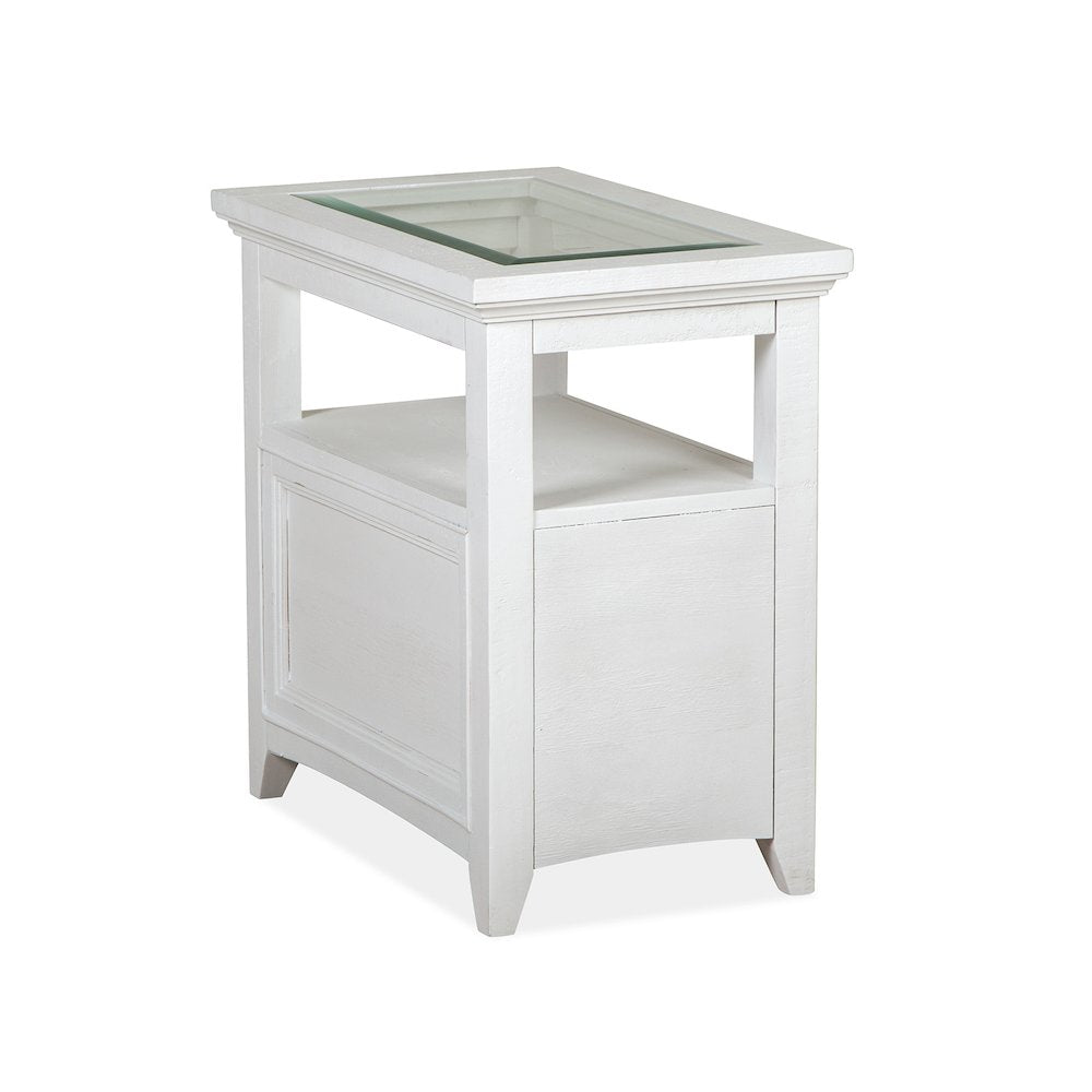 Heron Cove Chalk White Chairside End Table