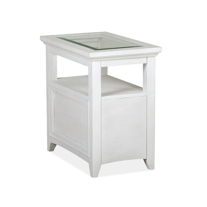Heron Cove Chalk White Chairside End Table