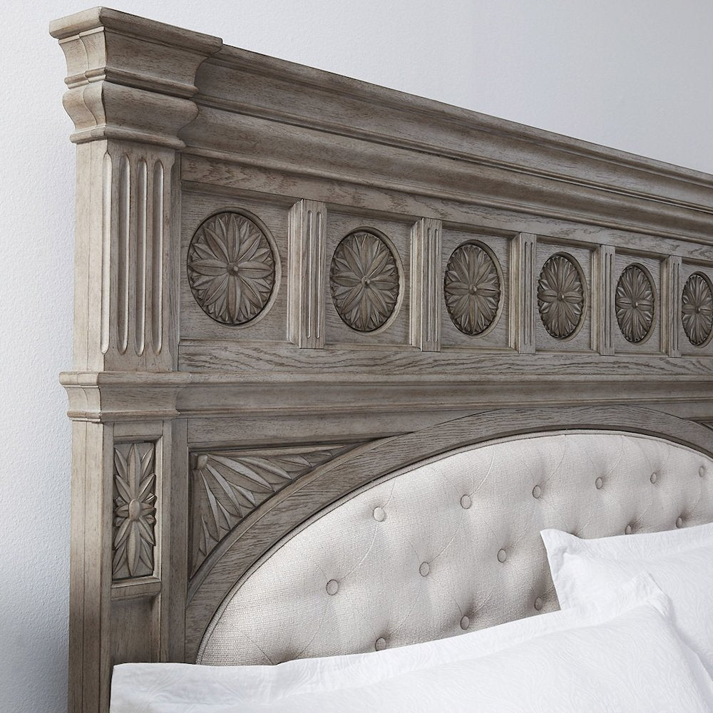 Pulaski Kingsbury French Gray Queen Panel Bed