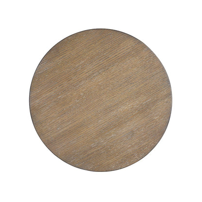 Lansbury Antique Wheat Round Accent End Table