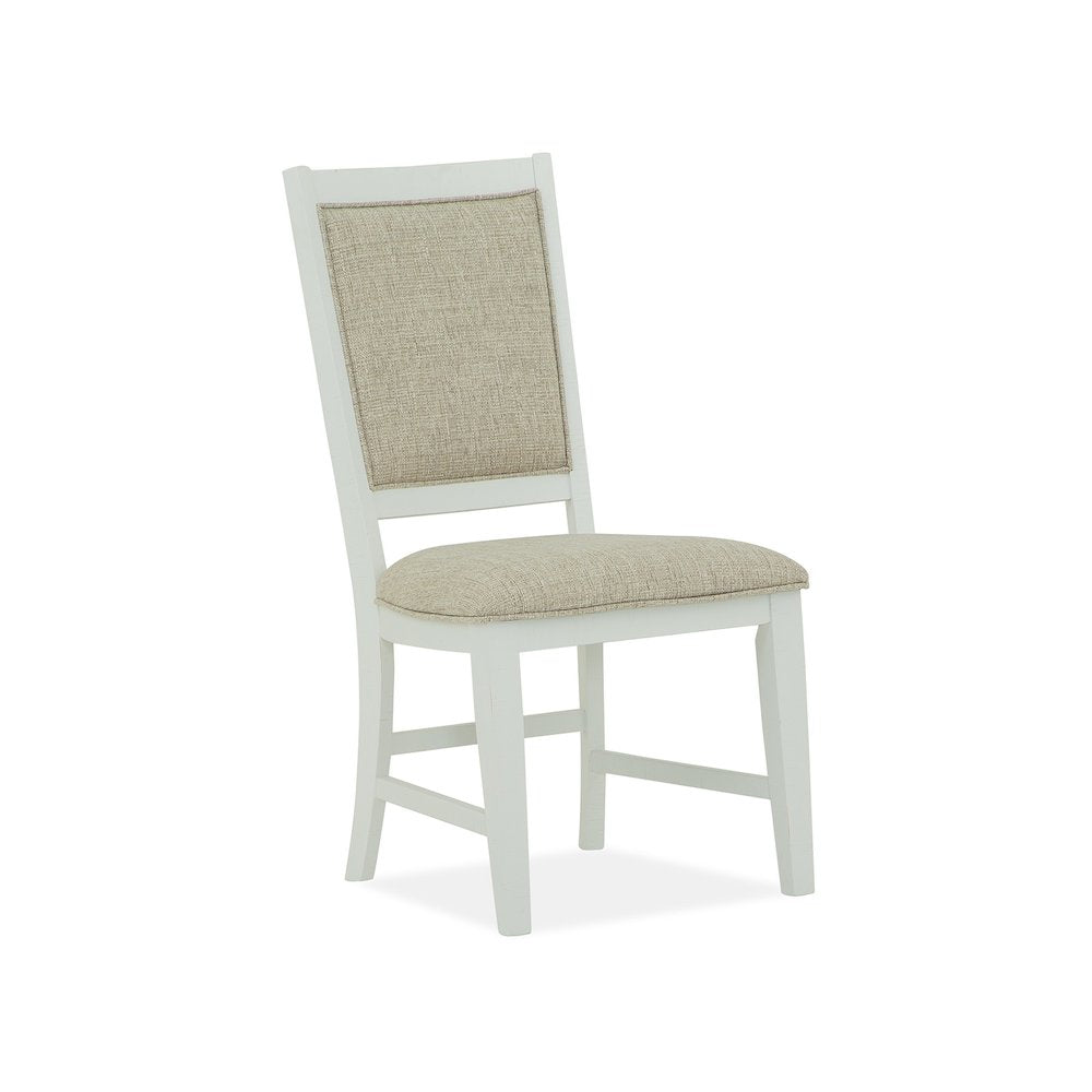 Heron Cove Chalk White And Dovetail Grey Upholstered Side Chair Two Pack