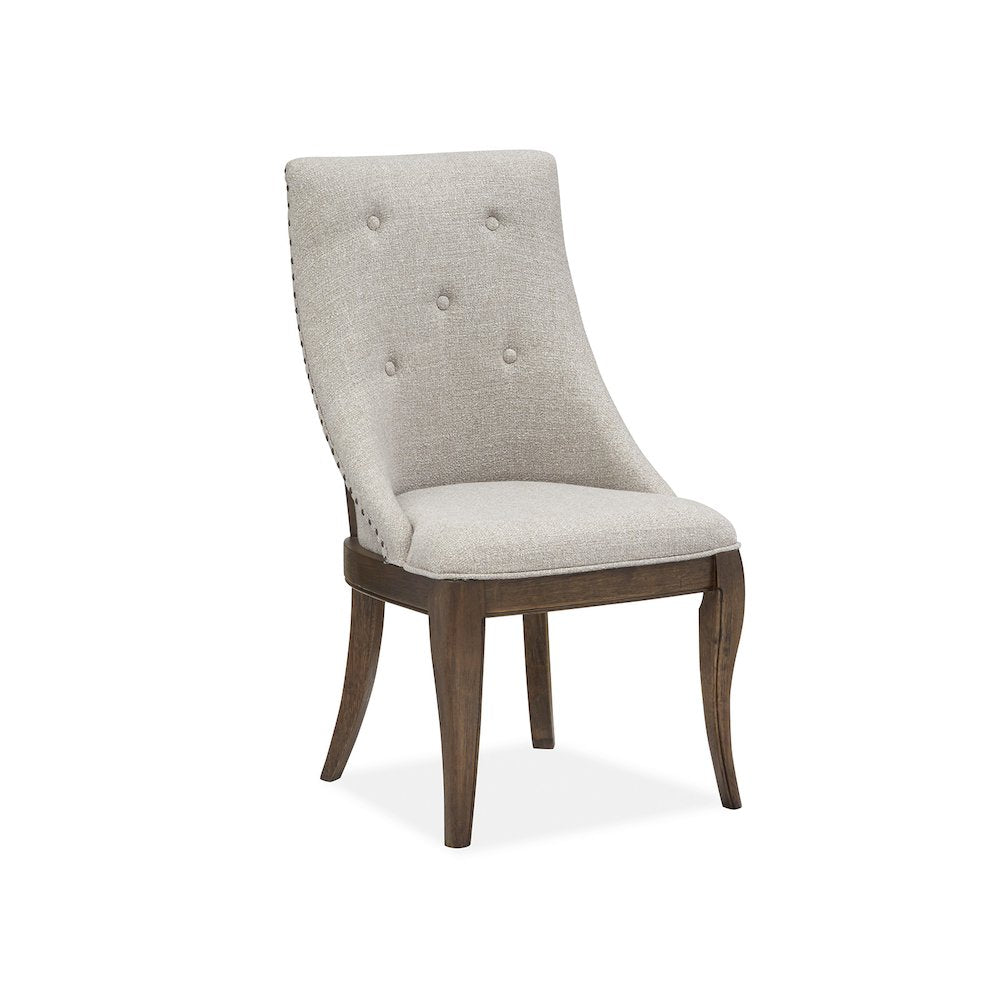 Roxbury Manor Homestead Brown Upholstered Arm Chair Two Pack