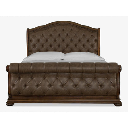 Durango Willadeene Brown King Upholstered Sleigh Bed