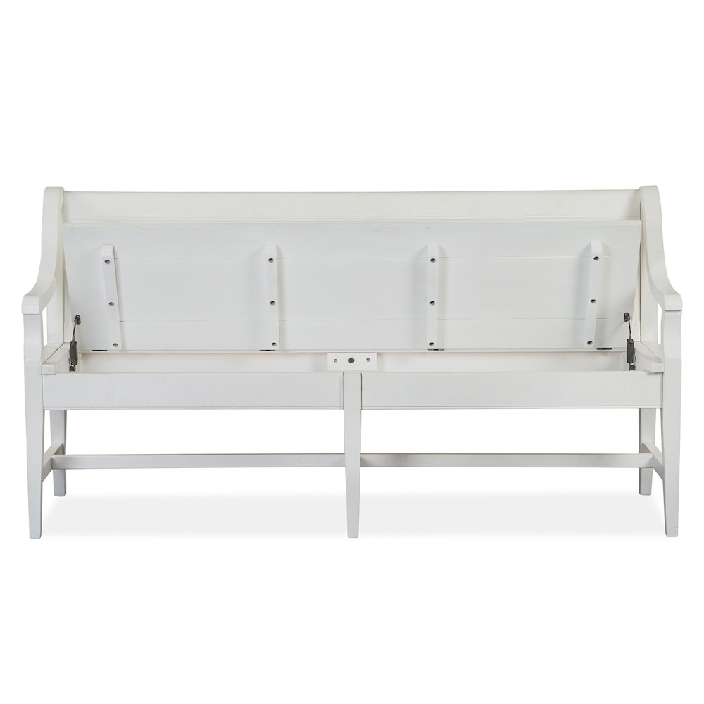Heron Cove Chalk White And Dovetail Grey Bench