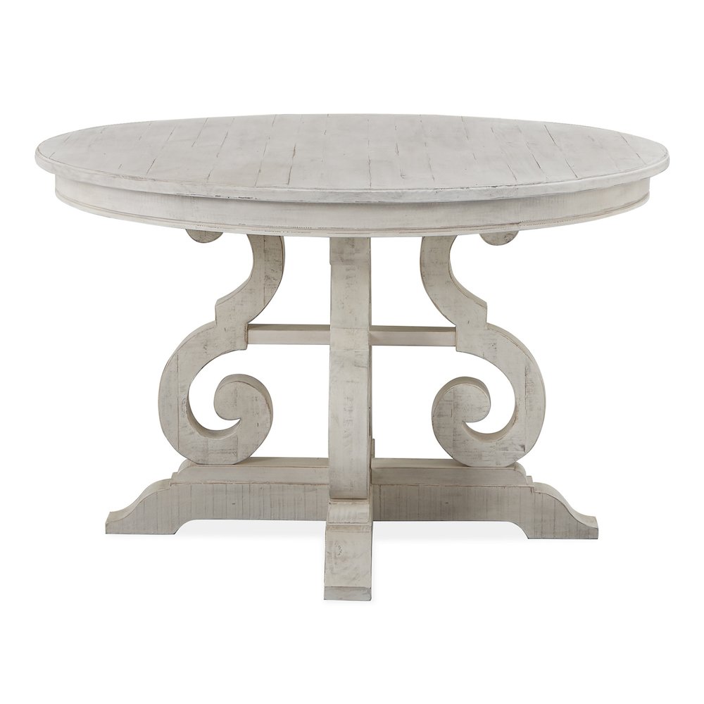 Bronwyn Alabaster And Toasted Nutmeg 48" Round Dining Table