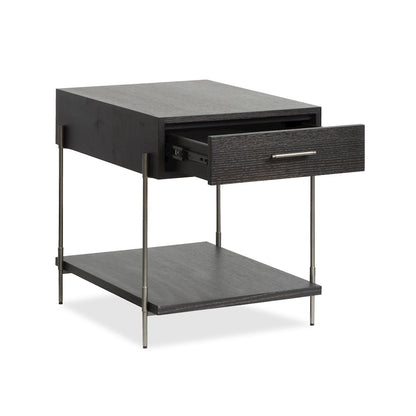 Spencer Dark Briarsmoke Rectangular End Table