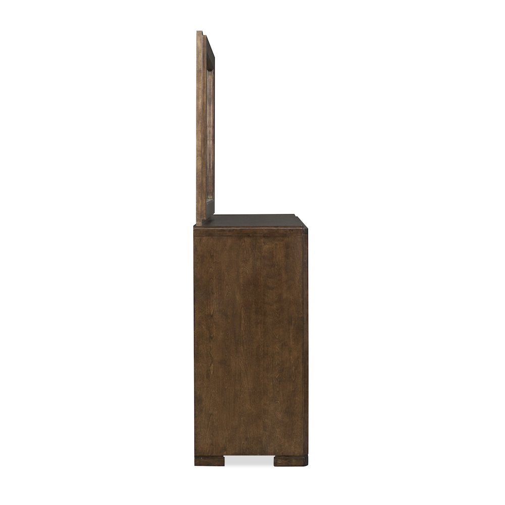 Rowan Espresso Drawer Dresser With Landscape Mirror