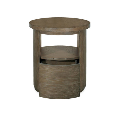 Bosley Lt. Brown Porpoise Round End Table