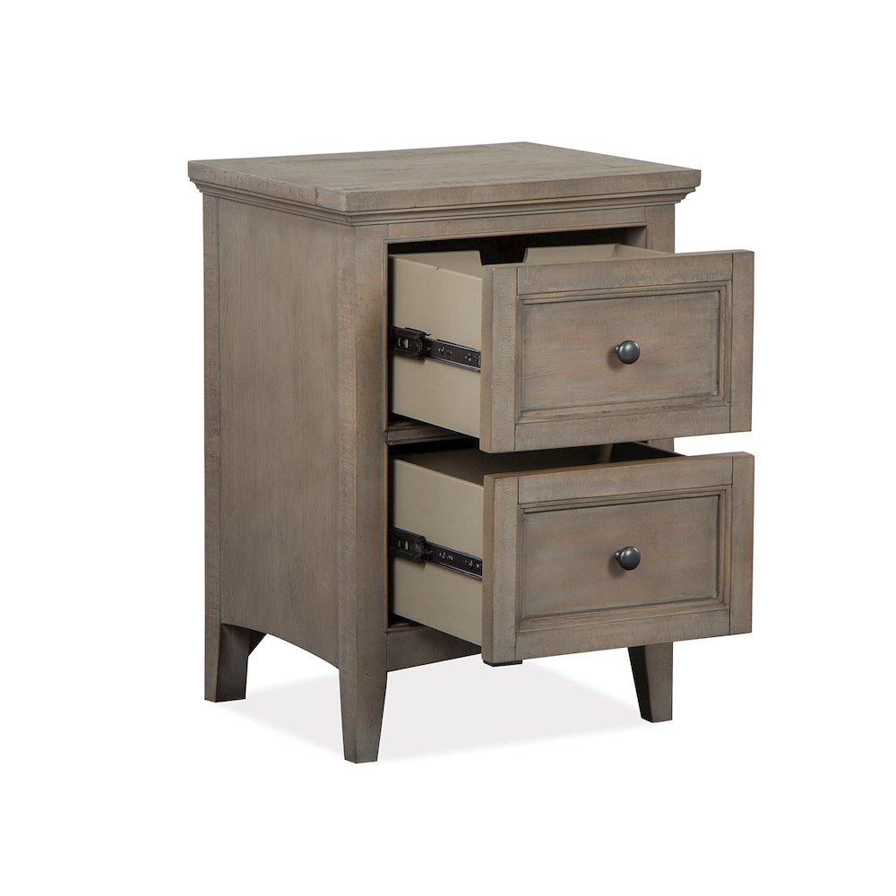 Paxton Place Dovetail Grey Small Drawer Nightstand