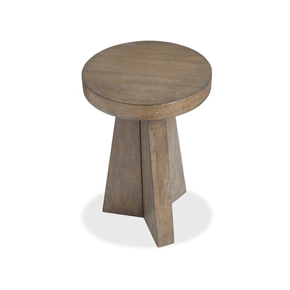 Lansbury Antique Wheat Round Accent End Table