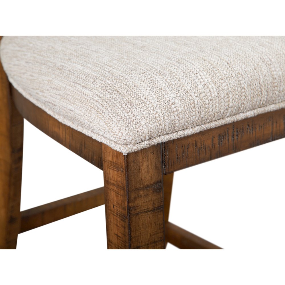 Bay Creek Toasted Nutmeg Upholstered Counter Chair Two Pack