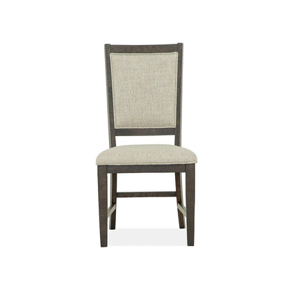 Westley Falls Graphite Step Upholstered Side Chair Two Pack