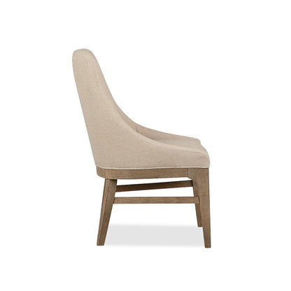 Tristan Swiss Coffee Upholstered Arm Chair Two Pack