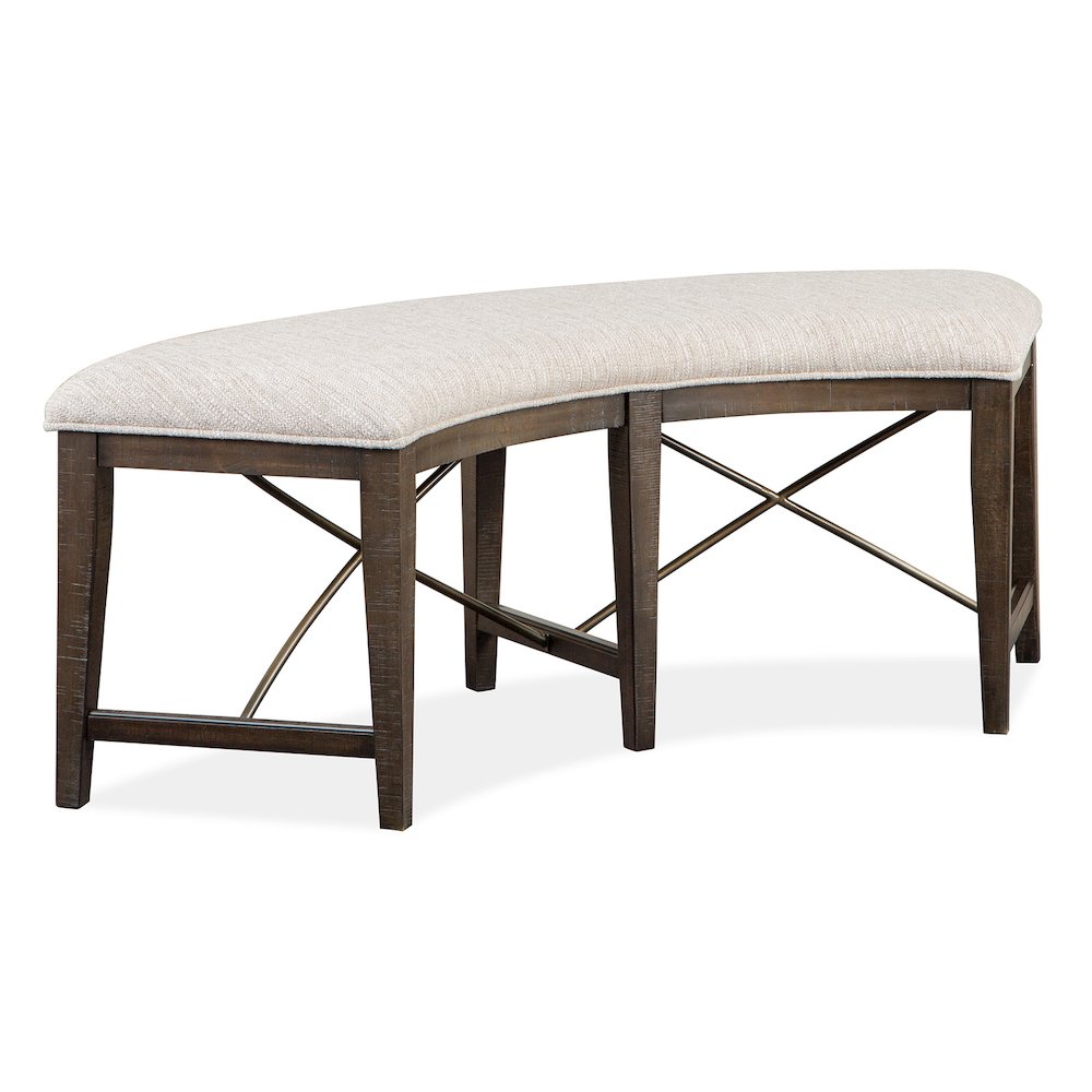 Westley Falls Graphite Curved Bench