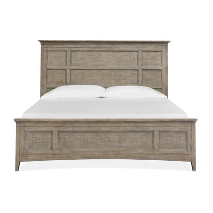Paxton Place Dovetail Grey Queen Panel Storage Bed