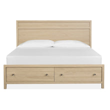 Merrifield Sandstone Beige Queen Panel Storage Bed
