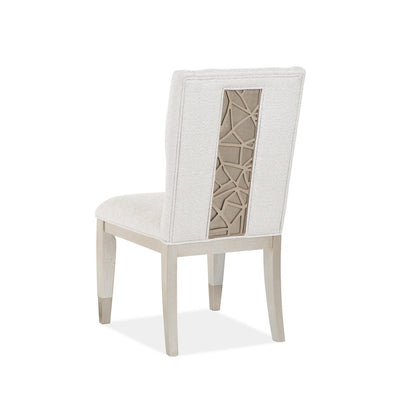 Lenox Acadia White Upholstered Host Chair Two Pack