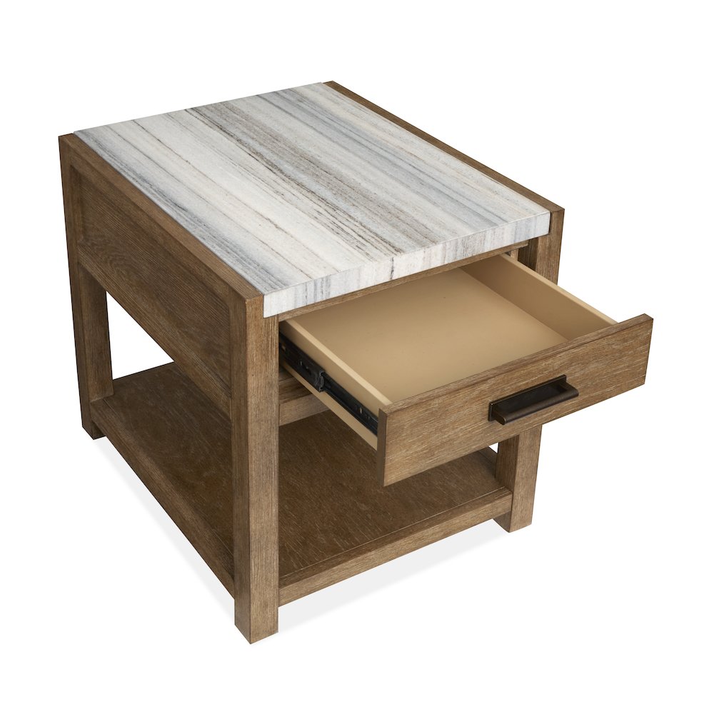 Plum Creek Sierra Brown Rectangular End Table